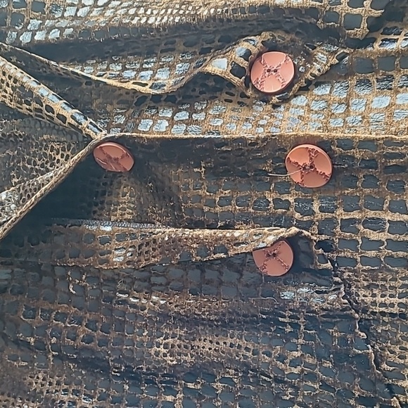 Sophia La Belle Vintage Faux Snakeskin Pant Suit Size M - Picture 4 of 9